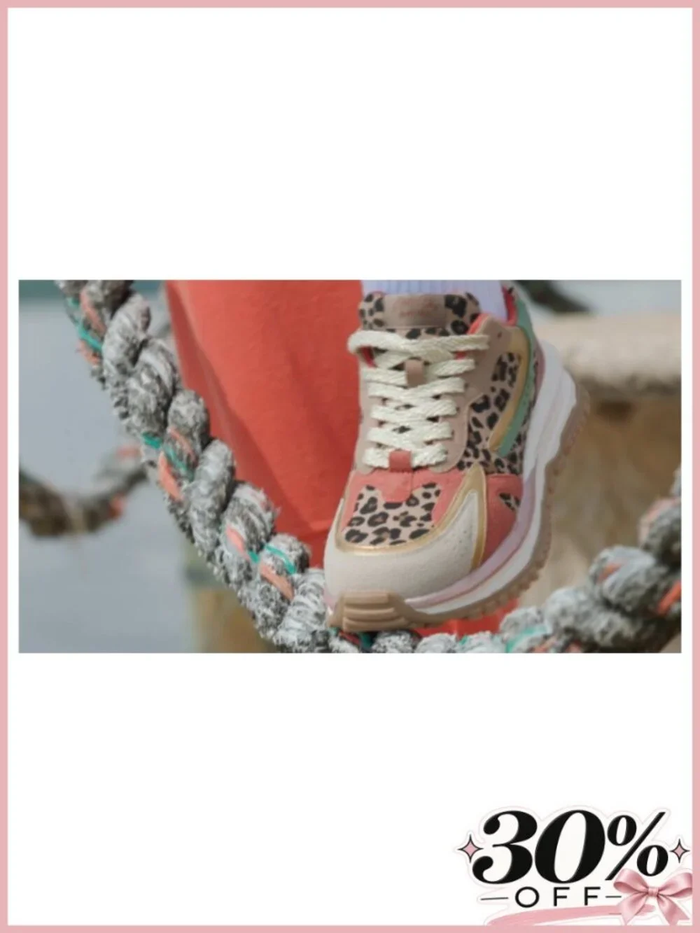 Platform Wedge Sneaker Vegan Lace-Up Cushioned Casual
